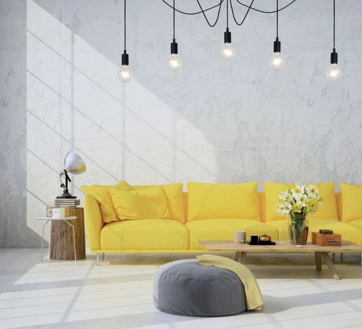 Lampadario Lucide FIX 5xE27 nero regolabile 100cm IP20