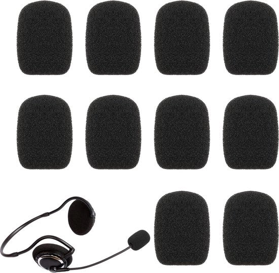 Copricelle per Microfono di Cappello in Schiuma con Ruotazione Inversa - Copricelle per Microfono in Sponda - Protezione dal Vento - Adatti per Diverse Cappelliera (10 pezzi)