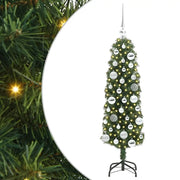Albero di Natale | Decorazioni natalizie artificiale con 150 LED Verde 120 cm