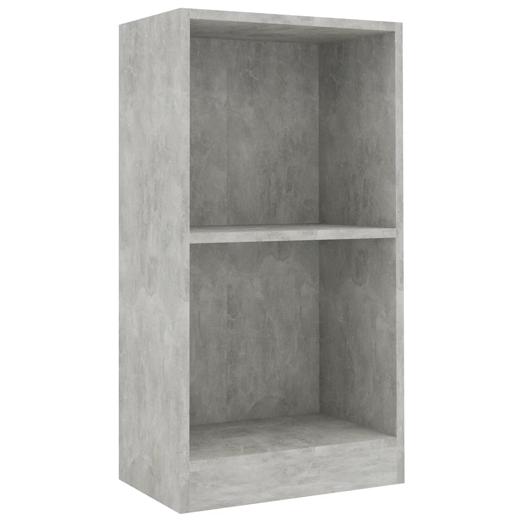 Libreria Grigio Cemento 40x24x75 cm in Legno Multistrato 800823