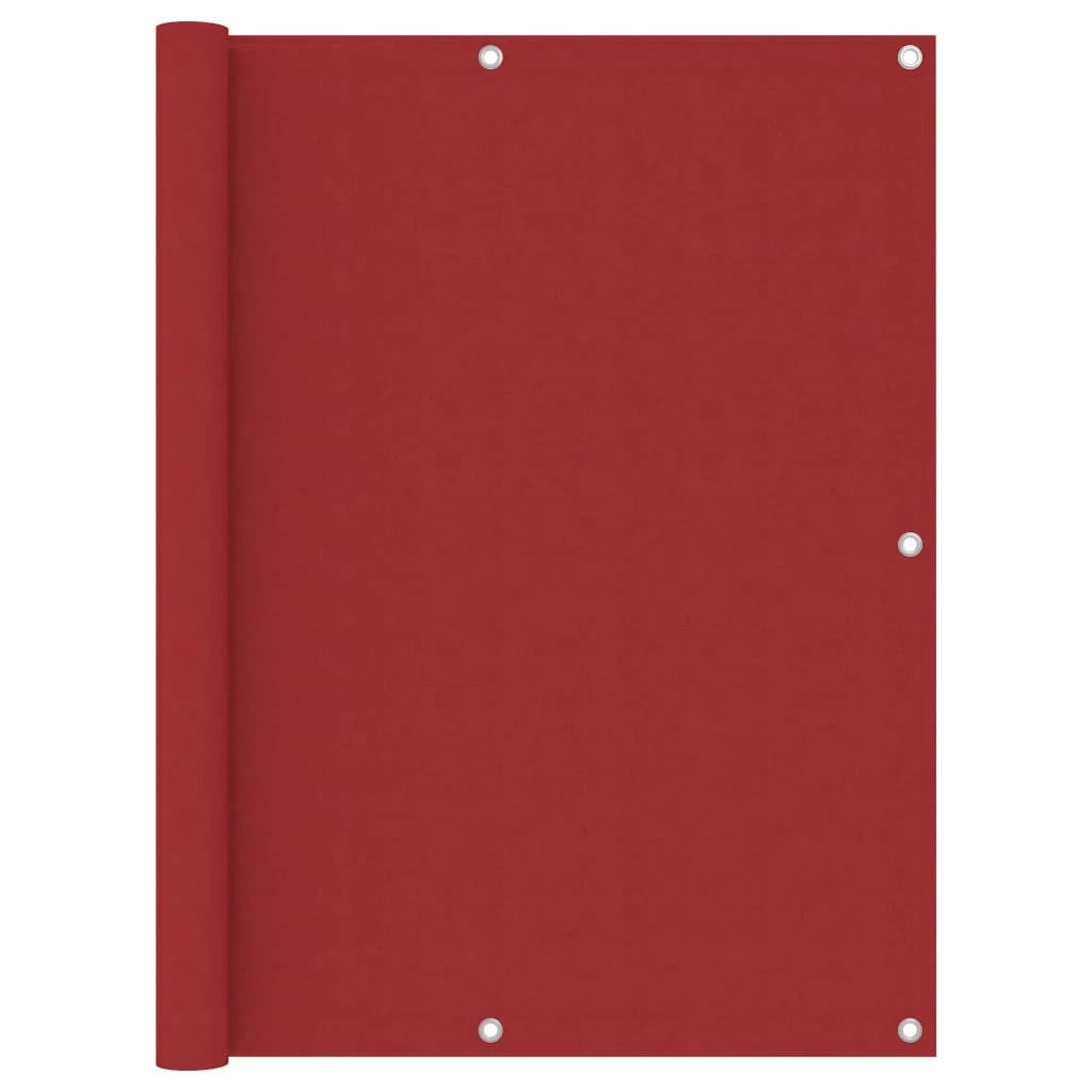 Schermo per balcone schermo per la privacy 120 x 500 cm tessuto Oxford rosso 02_0010347