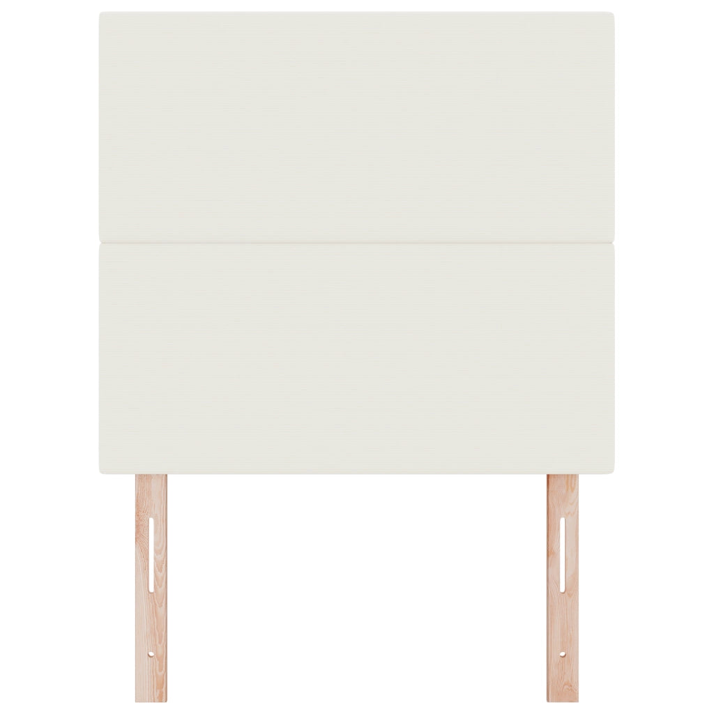 Testiera  Design Piatto Crema 90 cm Tessuto in Corduroy