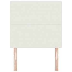 Testiera  Design Piatto Crema 90 cm Tessuto in Corduroy