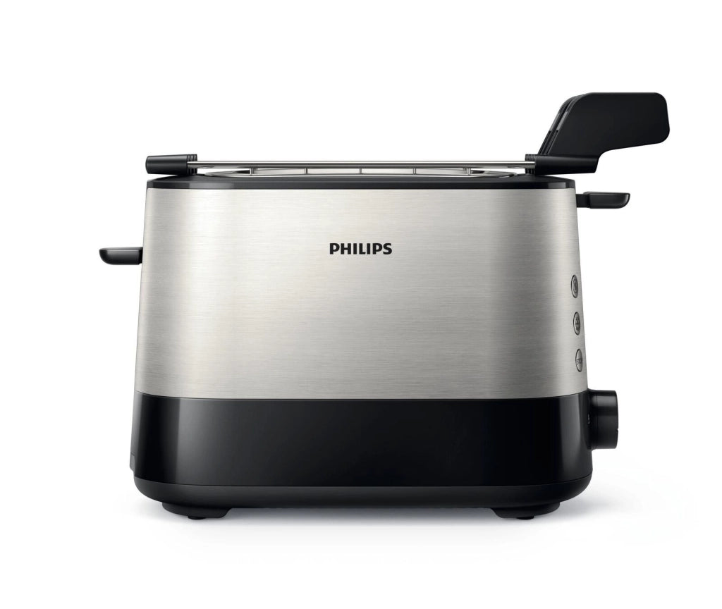 Philips HD2639-90 Viva Collection Tostapane 2 Slot 7 Livelli Tostatura Pinze Sandwich Vassoio Raccoglibriciole colore Bianco