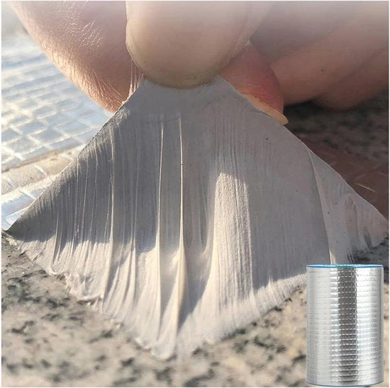 Nastro di butil per impermeabilizzazione - Nastro di alluminio per sigillatura di fessure - Sigillatura di tubi di butil per raccolta - Sigillatura di fessure per imbarcazioni - Sigillatura di imbarcazioni per RV - 15cm x 5m