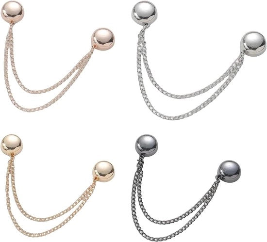 Set di Clip per Abbigliamento Magnetici con 4 Clip Stilose per Donne in 4 Colori Sicuri e Versatili Multicolore