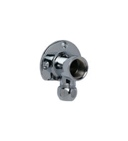 Appliques a gomito con flangia in ottone cromato