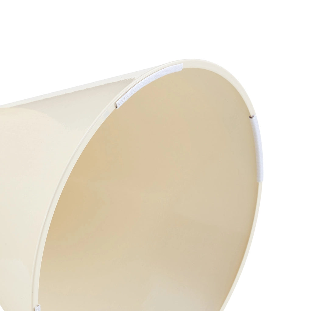 Set di 2 tavolini da caffè ?70x40 cm e ?50x50 cm; impilabili; in melamina e acciaio; naturale