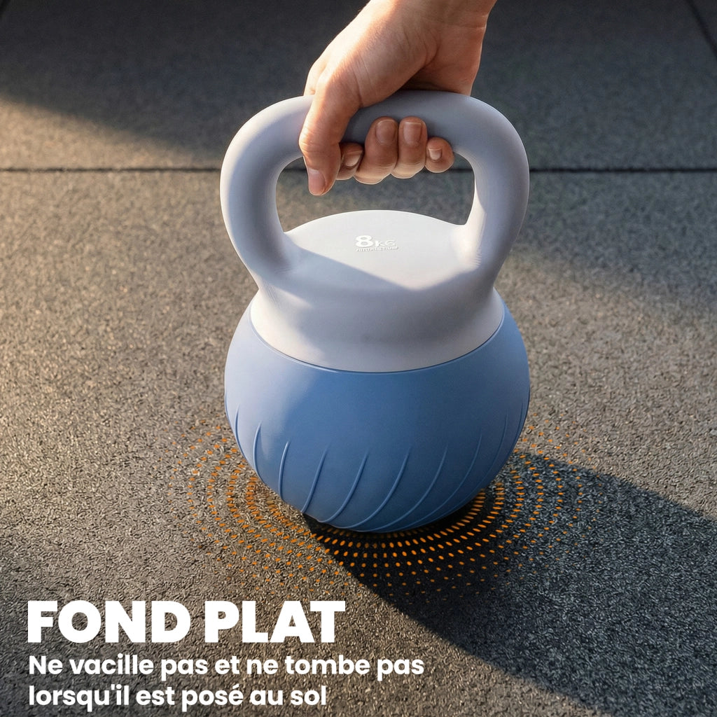 Kettlebell 8 kg ¨C Xylo ¨C Impugnatura Ergonomica Antiscivolo, Blu