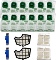 Set di sacchi aspiratore per VK140 VK150 - 12 sacchi 12 profumi 2 filtri HEPA - compatibile con sacchi filtro a maglia