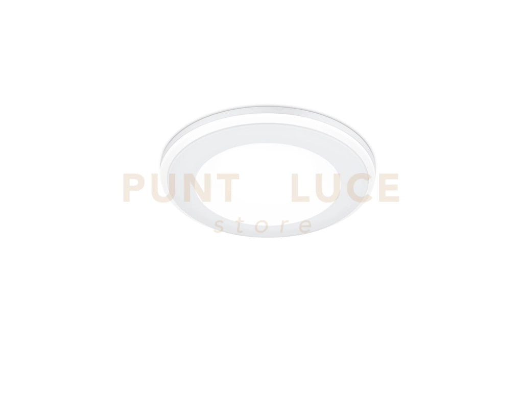 AURA FARETTO DA INCASSO PLASTICA BIANCA SATINATA TRIPLA ACCENSIONE INDIPENDENTE D. 8,2CM LED 5W 450LM 3000K