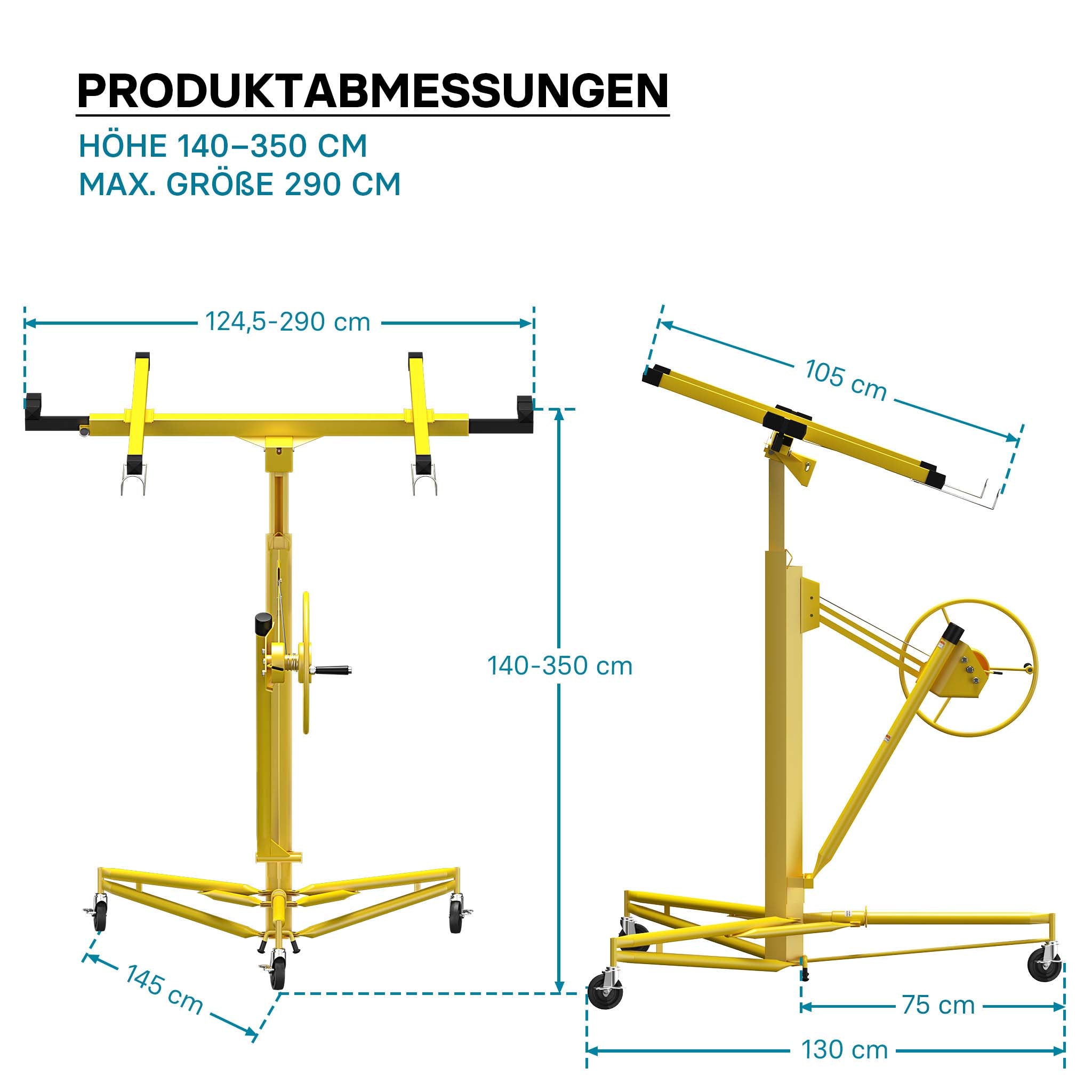 Solleva pannelli professionale XXL per cartongesso Alzalastre