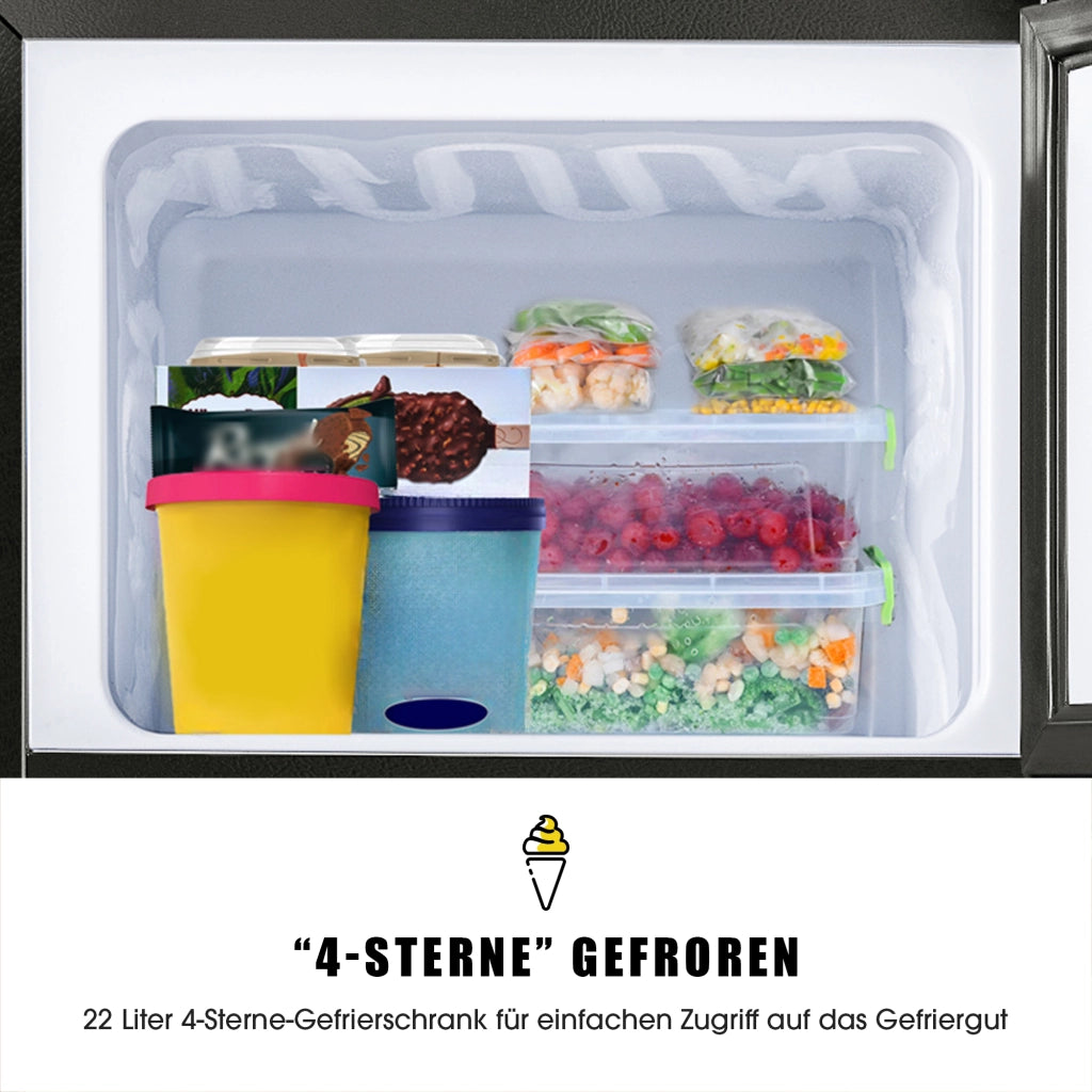 Frigorifero-congelatore, altezza 86,8 cm, larghezza 45,5 cm, doppia porta, capacit¨¤ totale 60 litri, capacit¨¤ congelatore 22 litri, capacit¨¤