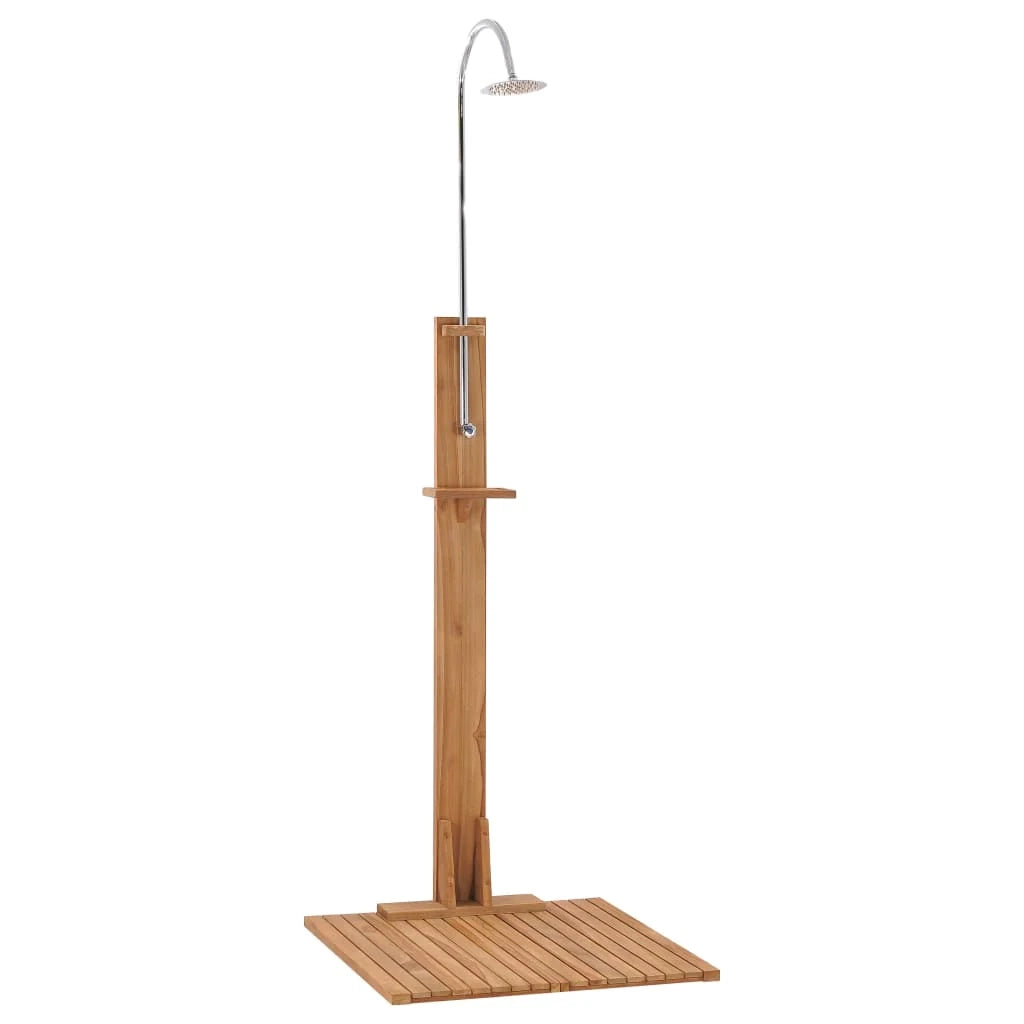 Doccia da giardino 75 x 75 x 210 cm in legno massello di teak 02_0042038