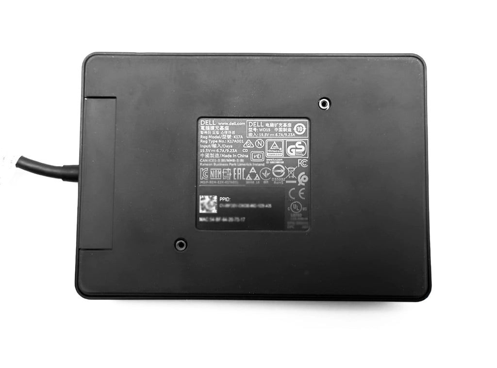 Bundle Docking Station Dell K17A USB-C Monitor 4K Gigabit Espandi le possibilità del tuo notebook con la docking station più potente Collegamento UNIVERSALE WD15 Thunderbolt Completa di Alimentatore da 130W
