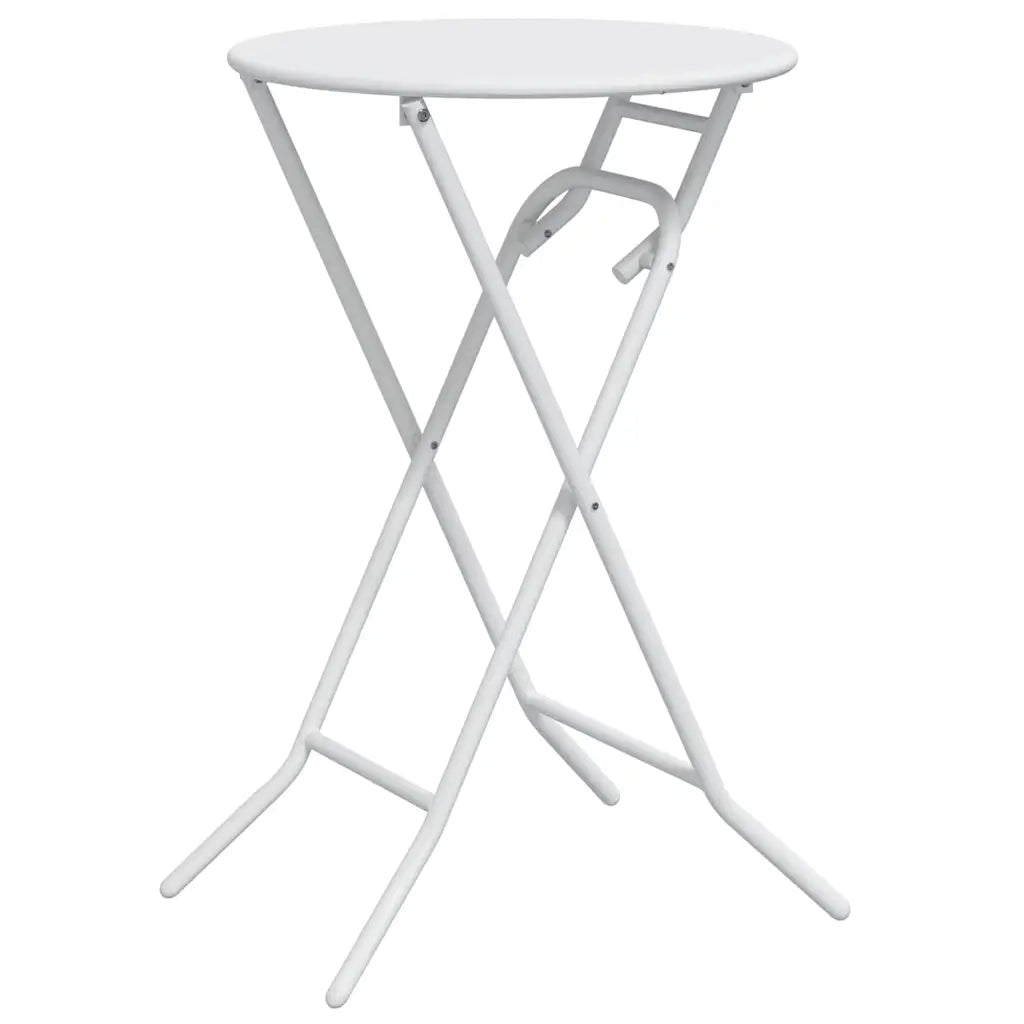 Tavolo da Giardino Bianco 50 x 50 x 72 cm Metallo 42010321