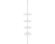 Pannello doccia - Materiali di alta qualità - Buona soluzione di spazio - Facile e pratico - Buona stabilità - Acciaio verniciato a specchio - Bianco - 85-305 cm