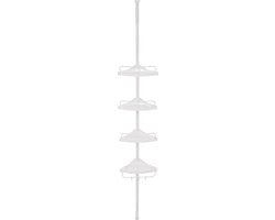 Pannello doccia - Materiali di alta qualità - Buona soluzione di spazio - Facile e pratico - Buona stabilità - Acciaio verniciato a specchio - Bianco - 85-305 cm