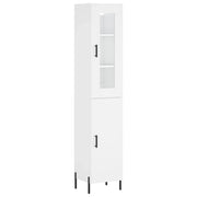Buffet credenza cassettiera mobiletto mobile contenitore organizer cucina soggiorno salotto alto 34,5 x 34 x 180 cm legno ingegnerizzato bianco 02_0032292