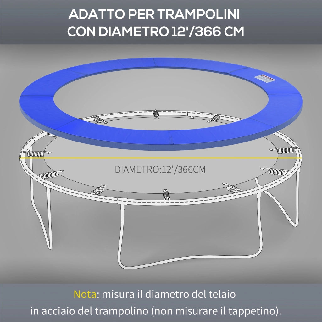 Copertura di Protezione per Trampolino Elastico Ø366 cm  Blu