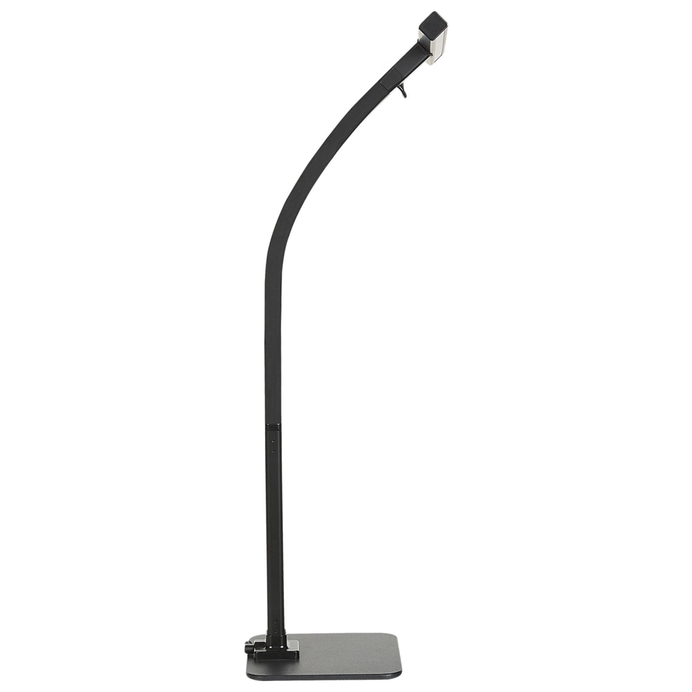 Lampada da tavolo a LED nera 48 cm materiale sintetico luce sensore 3 colori stile moderno industriale