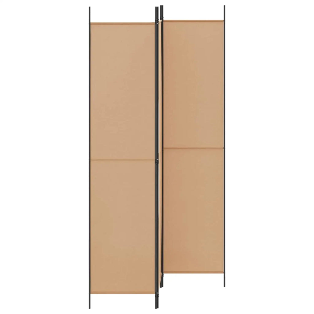 Paravento a 3 pannelli Beige 150 x 220 cm Tessuto 42039211