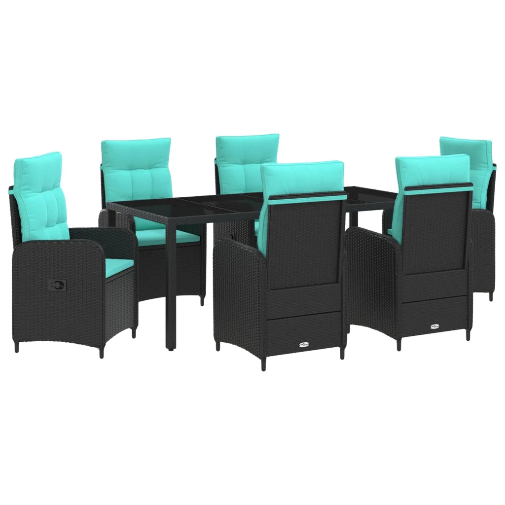 Set da pranzo per esterni 7 pcs polyrattan 3422308