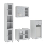 Vicco Set di mobili da bagno Bianco 4 parti
