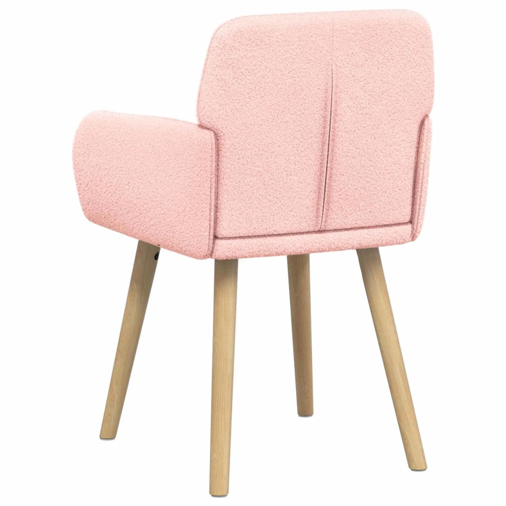 Sedie da pranzo 4 pcs Bouclé Rosa 59 x 56 x 86 cm 3428273