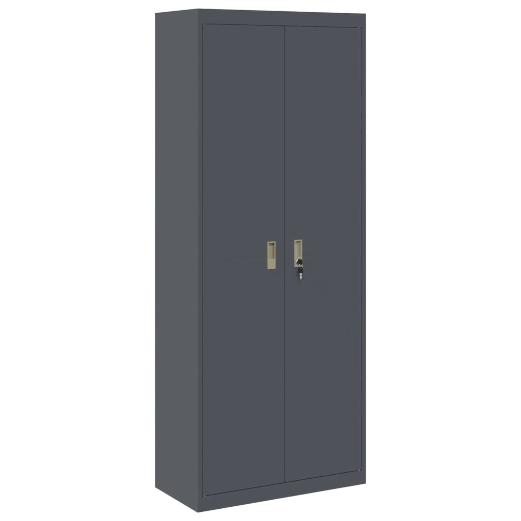 Armadio Antracite 80 x 40 x 200 cm Acciaio