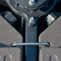 Basamento per Ombrellone Decentrato da Giardino con Base a Croce, Set 4 Mattonelle in HDPE da 66x45x10cm