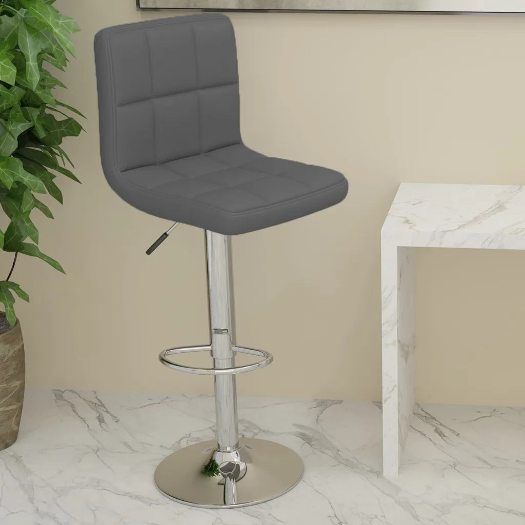 Sgabello da Bar Grigio in Similpelle cod mxl 58728