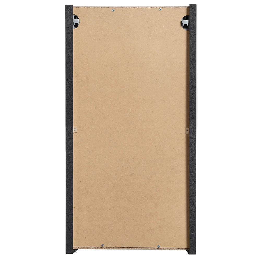 Armadietto Pensile da Bagno NEWPORT con Anta Reversibile 57x30x19 cm Nero [en.casa]