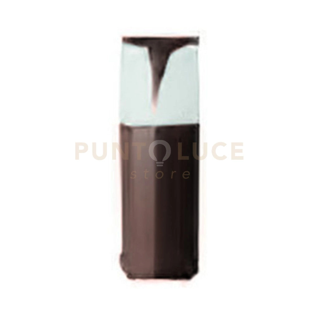 GES2010- PALETTO H.30CM 1 LUCE ATTACCO E27  IP44 IN ALLUMINIO MARRONE