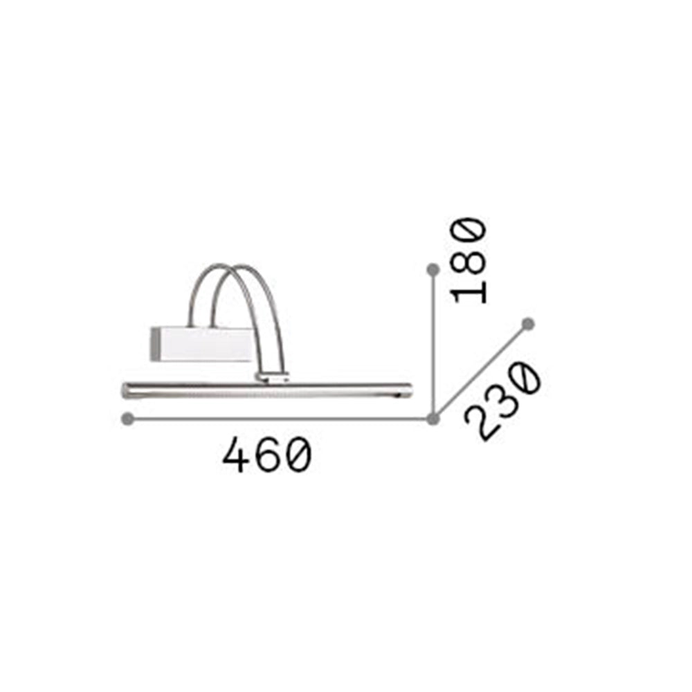 Applique Contemporanea Bow Metallo Ottone Brunito Led 4,5W Luce Calda