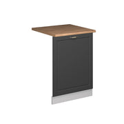 Vicco Pannello frontale della lavastoviglie Landhaus antrazit-oro 60 cm , PL Rovere