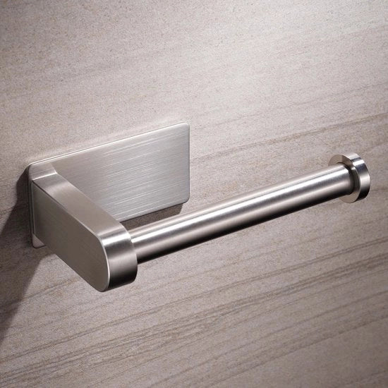 Supporto per carta igienica senza perforazione, supporto per carta igienica adesivo, supporto per carta igienica in acciaio inossidabile, supporto per carta igienica con adesivo per la stanza da bagno, accessori da bagno moderni