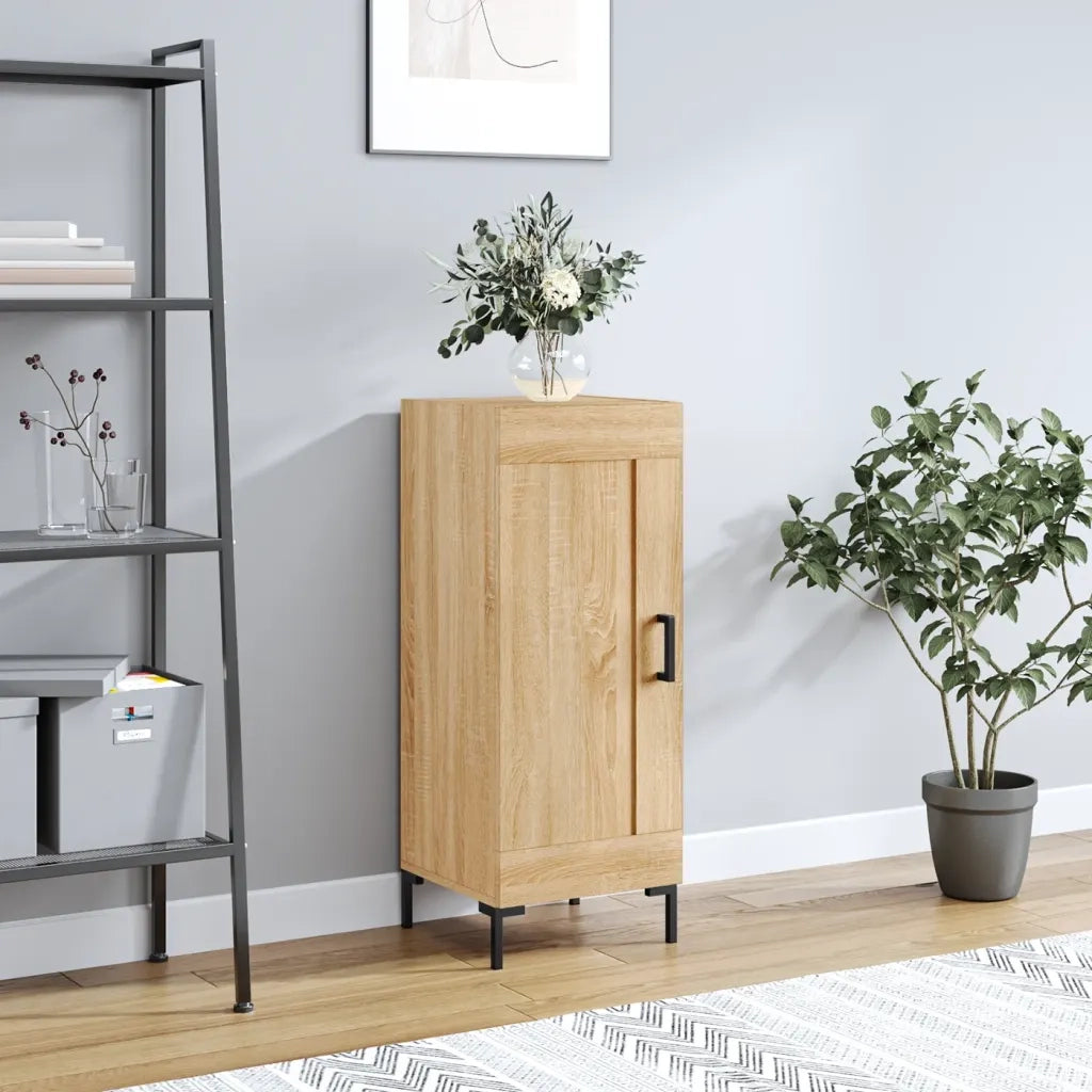 Credenza-Buffet-Armadio da cucina Rovere Sonoma 34,5x34x90 cm in Legno Multistrato 386435
