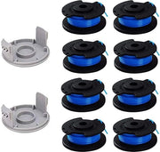 Spazzola per Aspirapolvere per Ryobi 18 V 24 V 40 V - Spazzola di Ricambio 0065 pollici - Compatibile con Ryobi One + - 8 spazzole + 2 lamiere di taglio