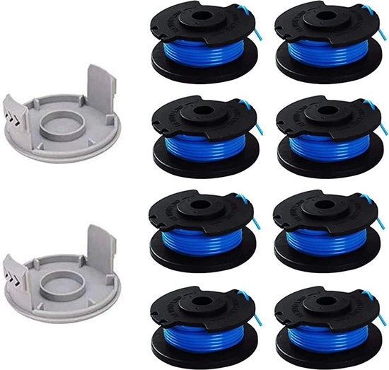 Spazzola per Aspirapolvere per Ryobi 18 V 24 V 40 V - Spazzola di Ricambio 0065 pollici - Compatibile con Ryobi One + - 8 spazzole + 2 lamiere di taglio