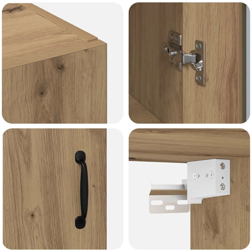 Armadi da Muro 2 pcs rovere artigianale 69,5 x 34 x 90 cm 3394537
