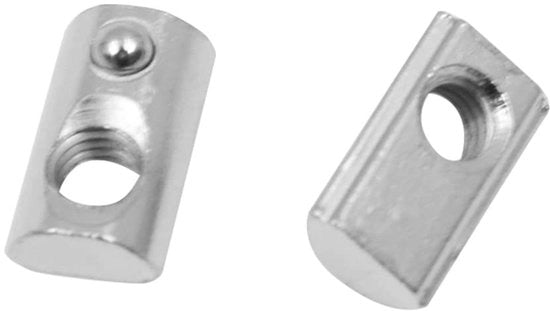 Accessori per profilo in alluminio - Serie 20x20 - Moeren - 100 pezzi - Acciaio di carbonio verniciato - Testa a martello - Moletta di carbonio