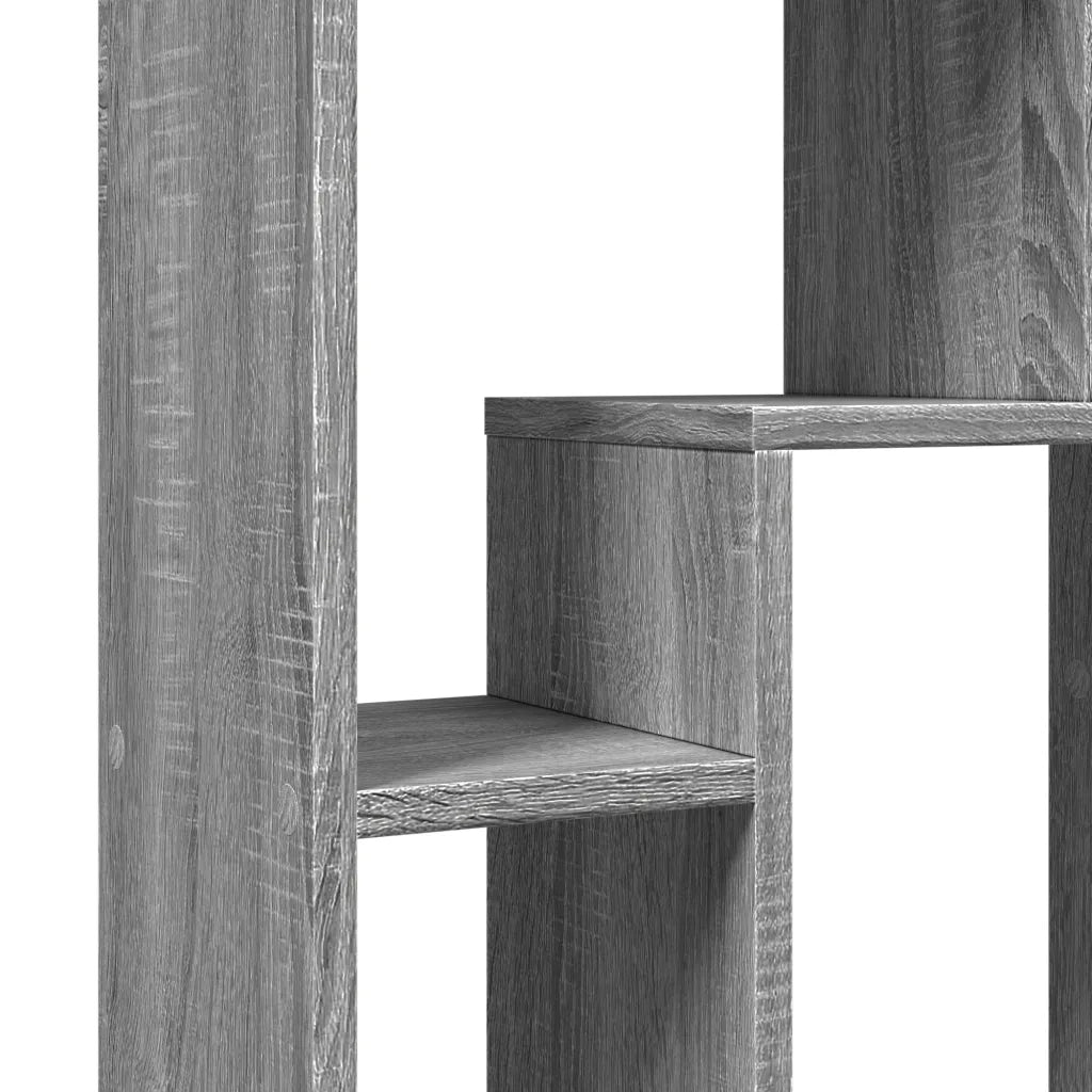 Libreria-Scaffale per Libri-Mobile di Stoccaggio Grigio Sonoma 63x20x90 cm in Truciolato