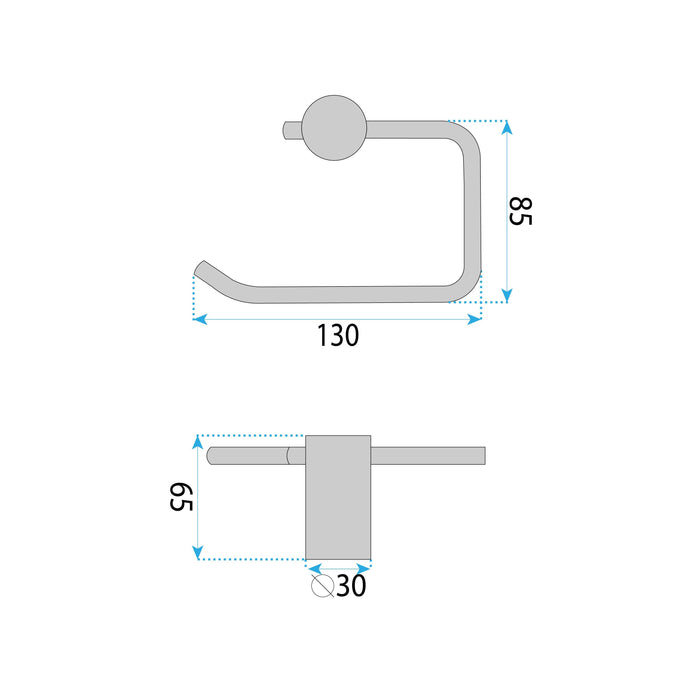 Porta Carta Igienica 9711 Prism Brush Gold