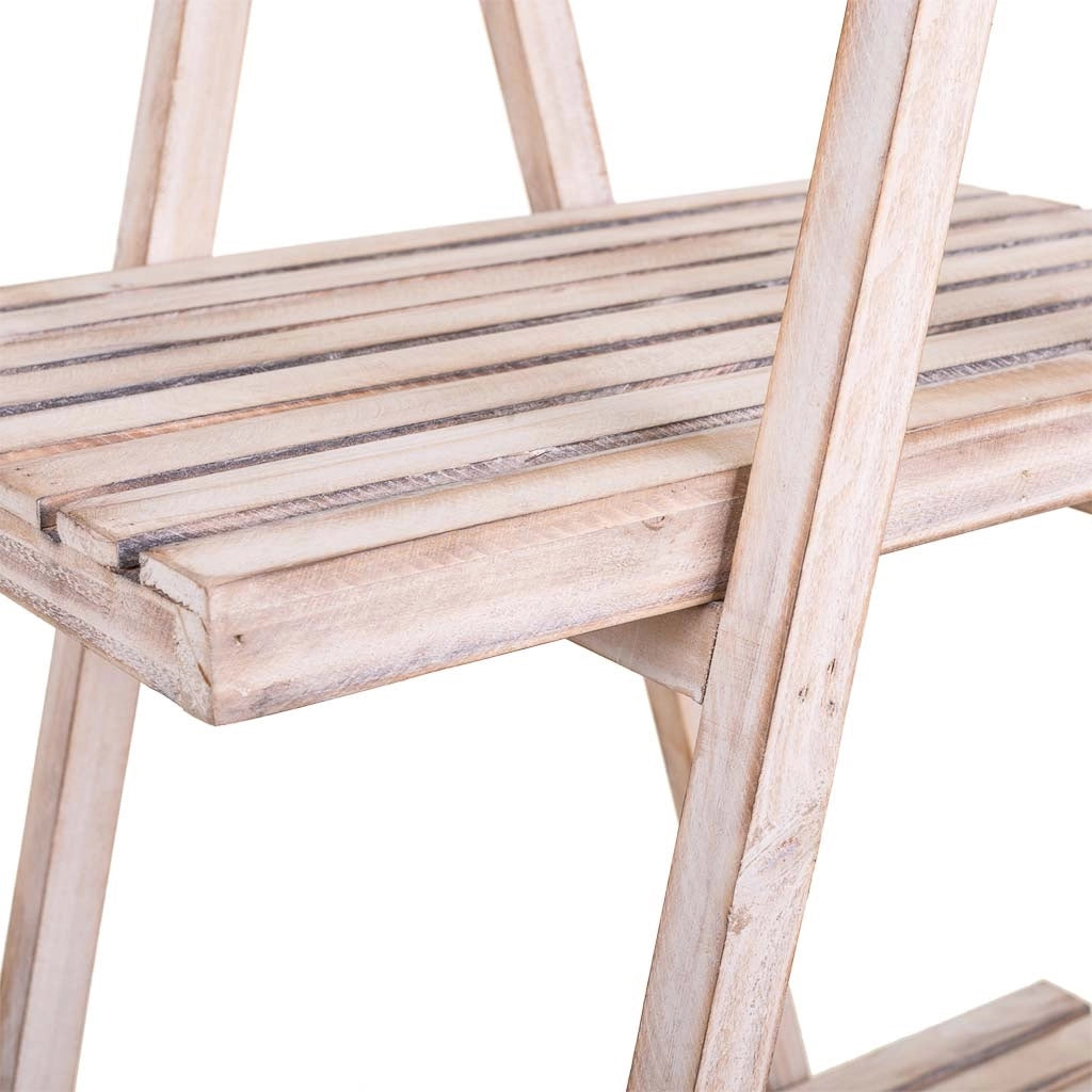 Scaffale espositiva in legno bianco 98x38x127h