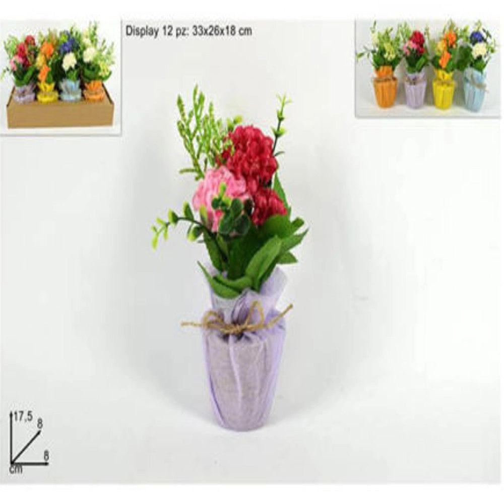 Trade Shop - Piantina Pianta Decorativa Decorazione Casa Arredo Artificiale 17.5x8x8cm -