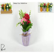 Trade Shop - Piantina Pianta Decorativa Decorazione Casa Arredo Artificiale 17.5x8x8cm -