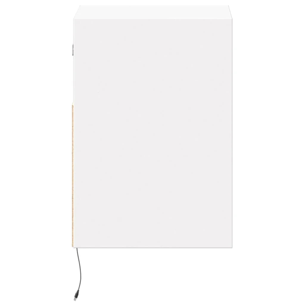 Mobile TV multimediale da parete mensola TV credenza mobile TV per sala da pranzo soggiorno camera da letto con luci LED 2 pezzi 41 x 31 x 45 cm bianco 02_0029105