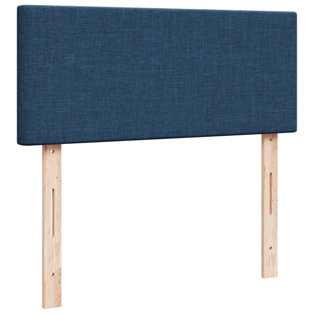 Giroletto a Molle con Materasso Blu 120x200 cm in Tessuto