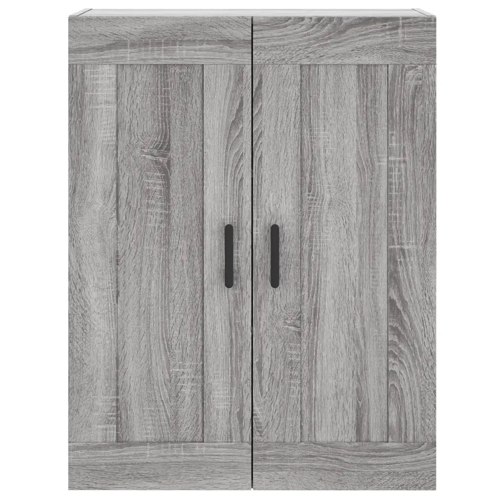 Armadietti a Parete 2 pz Grigio Sonoma in Legno Multistrato